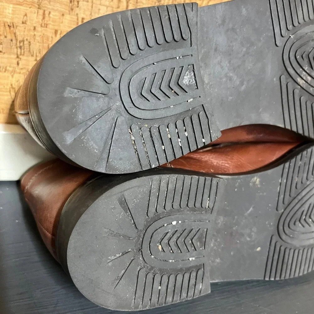 Johnston & Murphy‎ Mens Brown Leather Chukka Boots Size 10 M